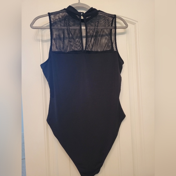 Sleeveless black mesh bosysuit - Picture 4 of 5